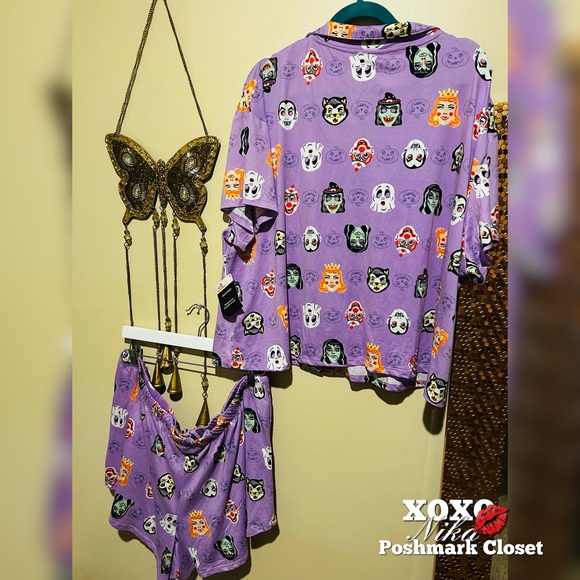 Way to celebrate Halloween Pajamas Short Set Women’s size 2XL (18W-20W) - Picture 2 of 5